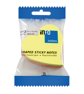 4044355787007 - Info sticky notes hart 68 x 68 mm (200 vel)