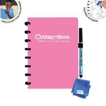 7110768386568 - Correctbook A5 Pink  Lined