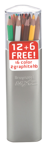 8710141093367 - Bruynzeel mXz 12 kleurpotloden + 6 gratis