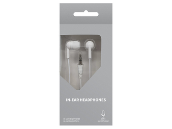 8712127054683 - Hoofdtelefoon in-ear wit