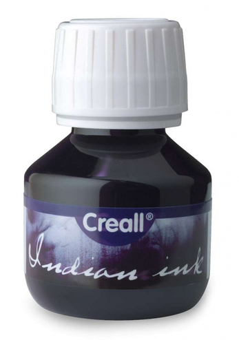 8714181045010 - Oostindische inkt Creall zwart flesje 50ml