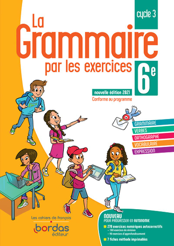 9782047338209 - La Grammaire par les exercices 6e cahier d'exercices 2021