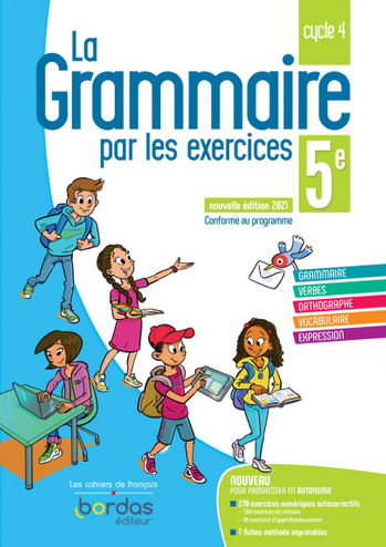 9782047338223 - La Grammaire par les exercices 5e Cahier d'exercices (Ed. 2021)