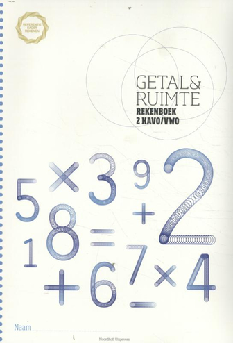 9789011113343 - Getal en ruimte 2hv rekenboek