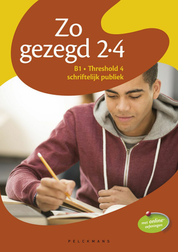 9789028983007 - Zo gezegd 2.4 Threshold 4 schriftelijk publiek leerwerkboek