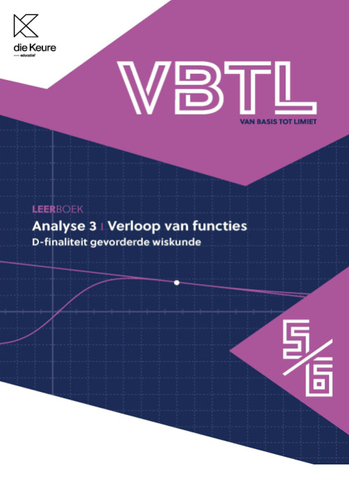 9789048646500 - VBTL 5/6 leerboek Analyse 3 Verloop van functies (D-Gevorderde wiskunde)