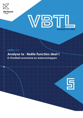 9789048646548 - VBTL 5 leerboek Analyse 1a reële functies (E/W)