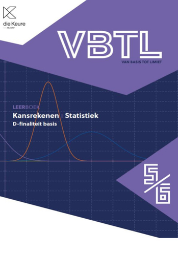 9789048647286 - VBTL 5/6 leerboek Kansrekenen & statistiek D-basis