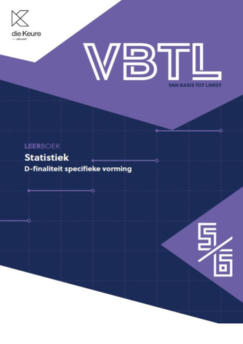 9789048647446 - VBTL 5/6 leerboek Statistiek D-specifieke vorming