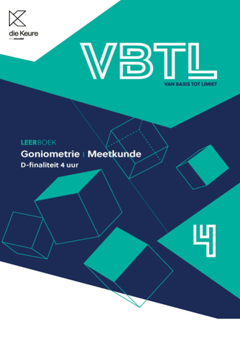 9789048649822 - VBTL 4 leerboek Goniometrie & meetkunde D-4 uur