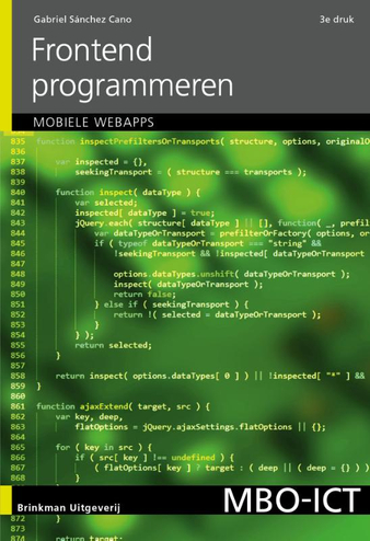 9789057524028 - Frontend programmeren, incl. mobiele applicaties