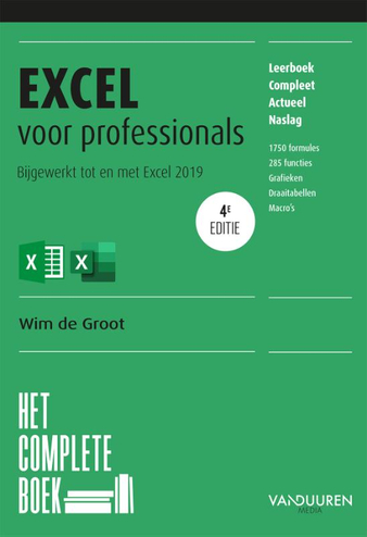 9789463561174 - Het complete boek Excel voor professionals, 4e editie