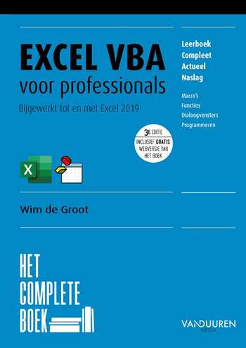 9789463561372 - Het Complete Boek: Excel VBA voor professionals 3e editie