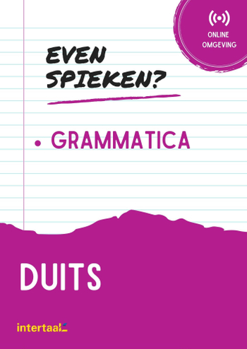 9789463923385 - Even Spieken - Duits grammatica