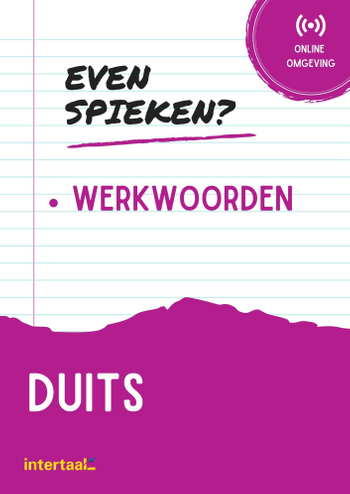 9789463923392 - Even Spieken - Duits werkwoorden